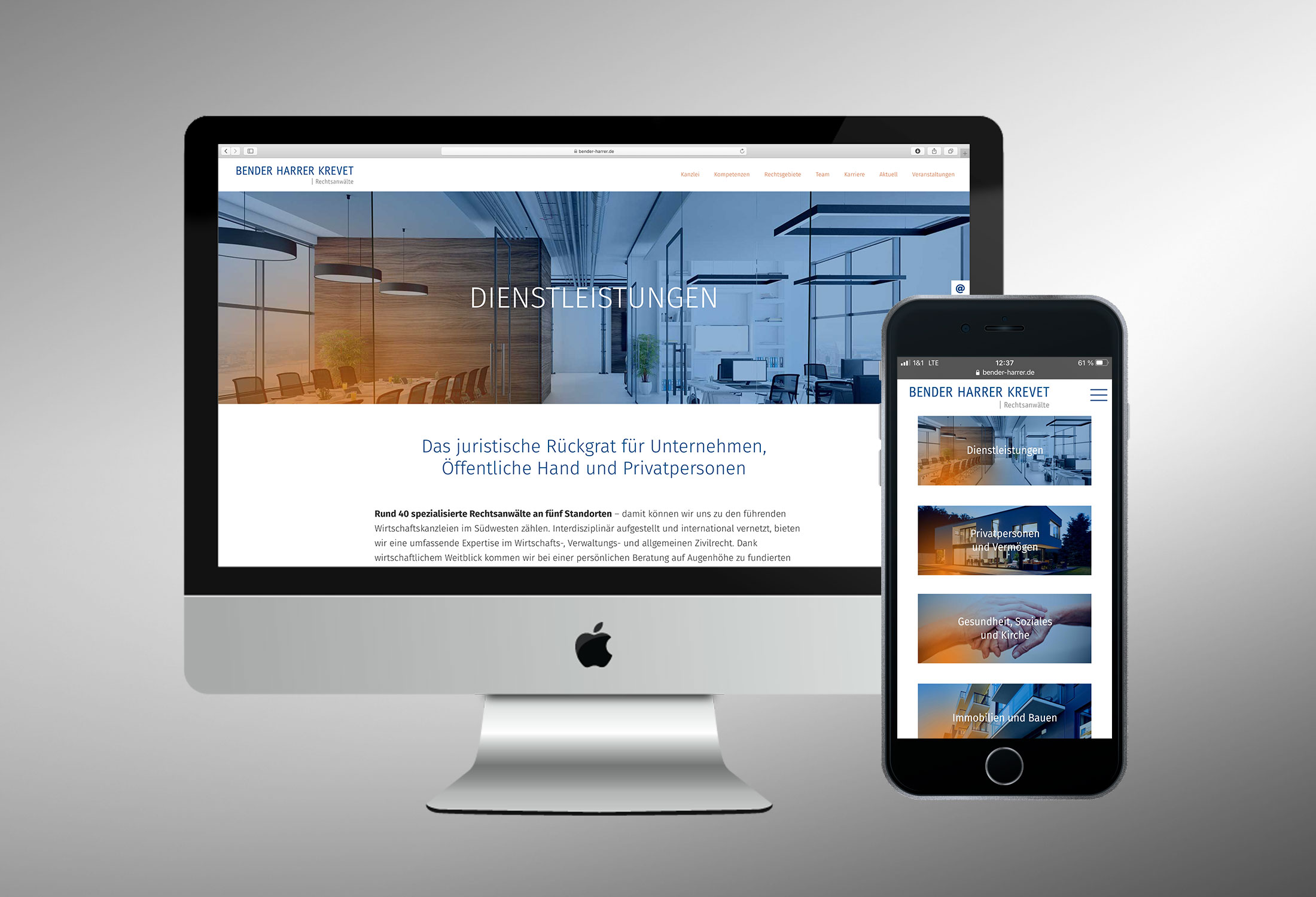 Kanzleimarketing-zB Kanzleiwebsite BHK