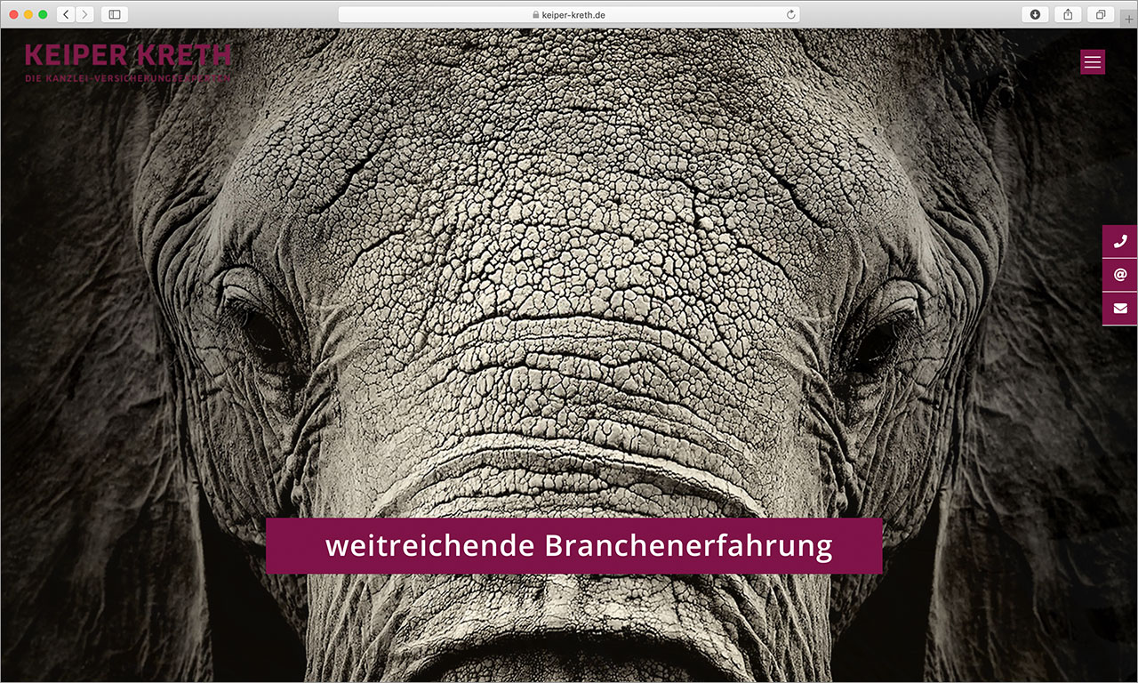 Kanzleimarketing-zB Kanzleiwebsite Keyvisual kampagnenmotiv Keiper Kreth