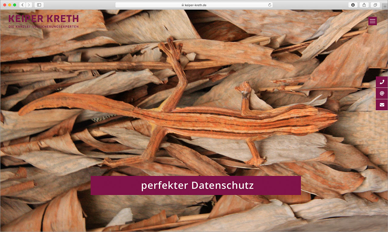 Kanzleimarketing-zB Kanzleiwebsite Keyvisual kampagnenmotiv Keiper Kreth