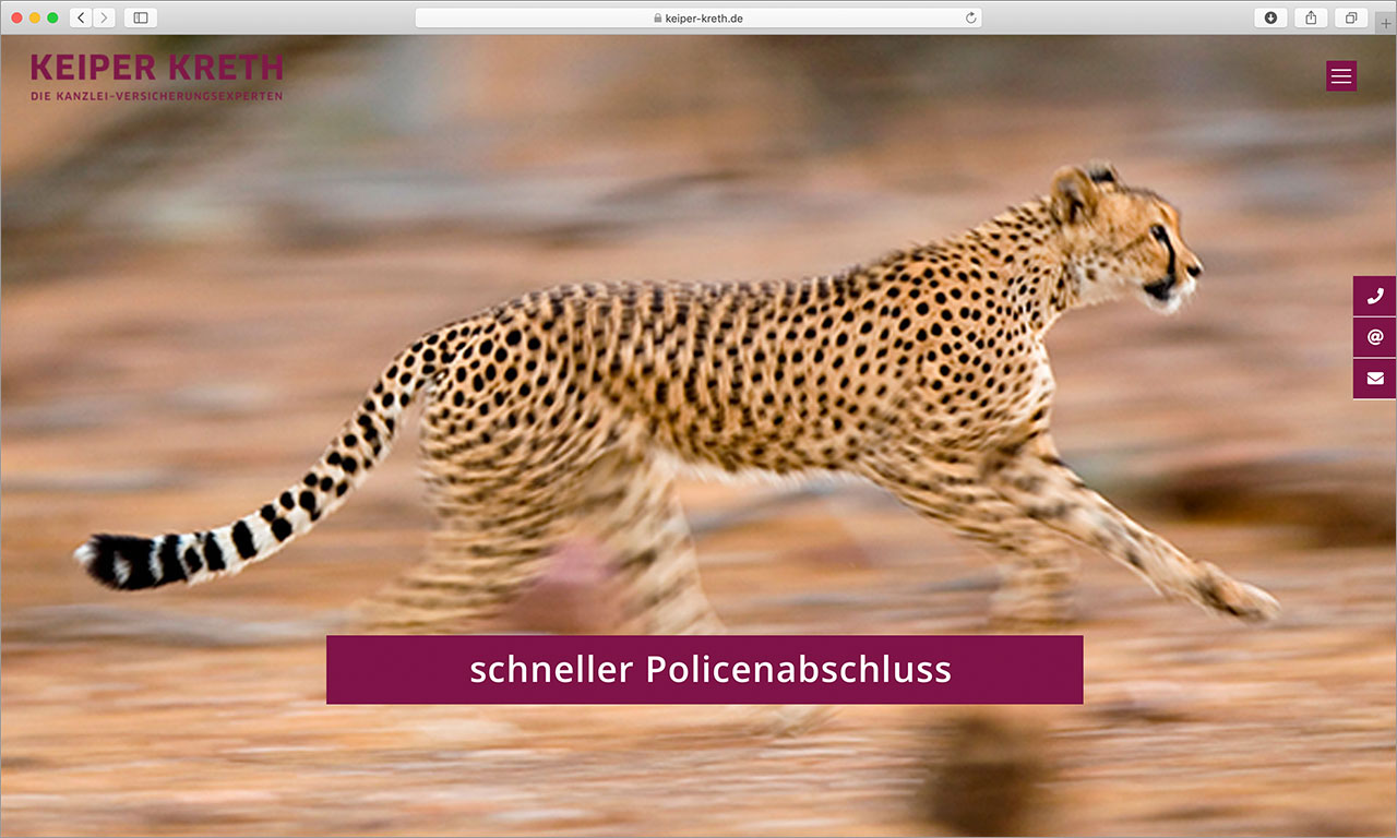 Kanzleimarketing-zB Kanzleiwebsite Keyvisual kampagnenmotiv Keiper Kreth