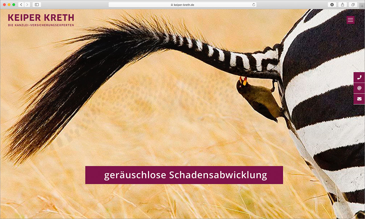 Kanzleimarketing-zB Kanzleiwebsite Keyvisual kampagnenmotiv Keiper Kreth