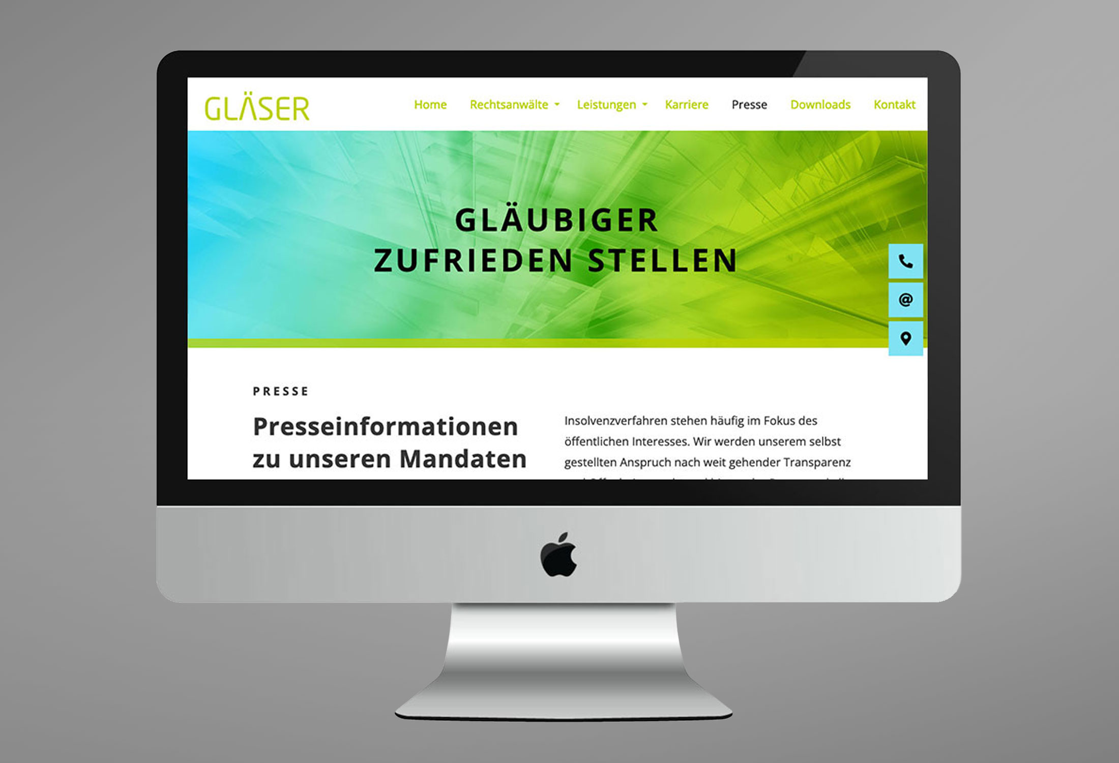 Kanzleimarketing-zB kanzleiwebsite Gläser