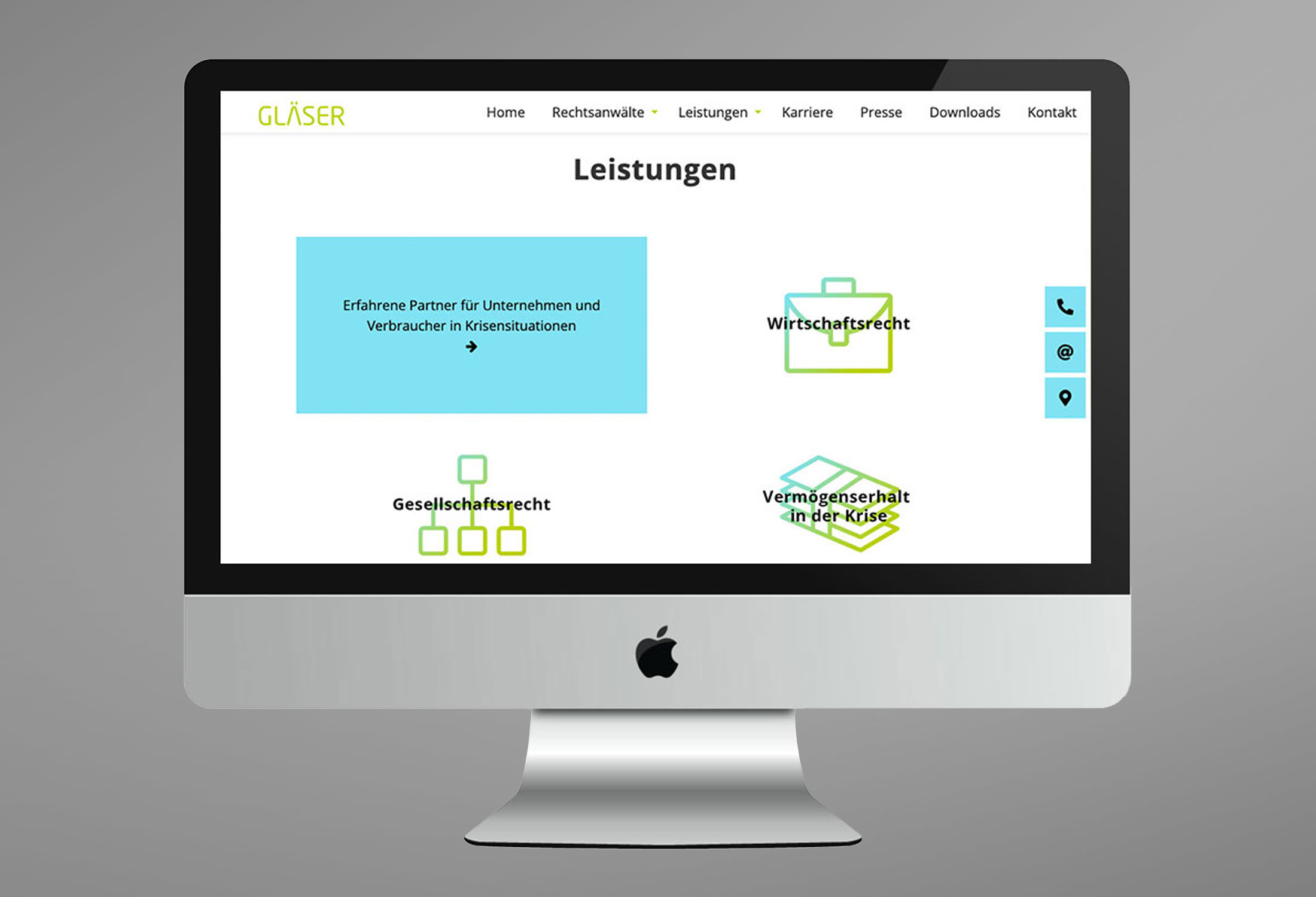 Kanzleimarketing-zB kanzleiwebsite Gläser