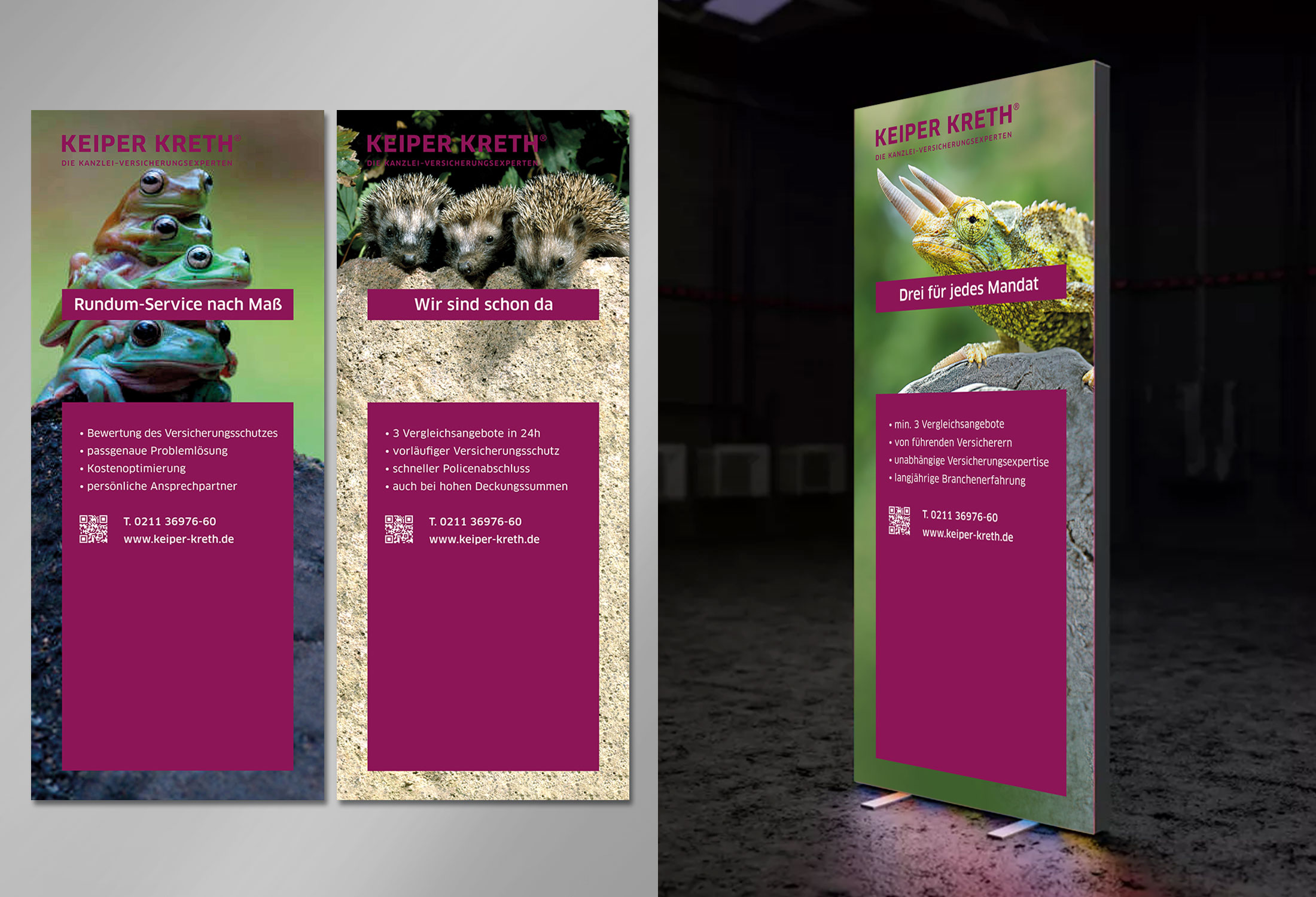 Kanzleimarketing-zB Messestand Anwälte Keiper Kreth Versicherungsmakler