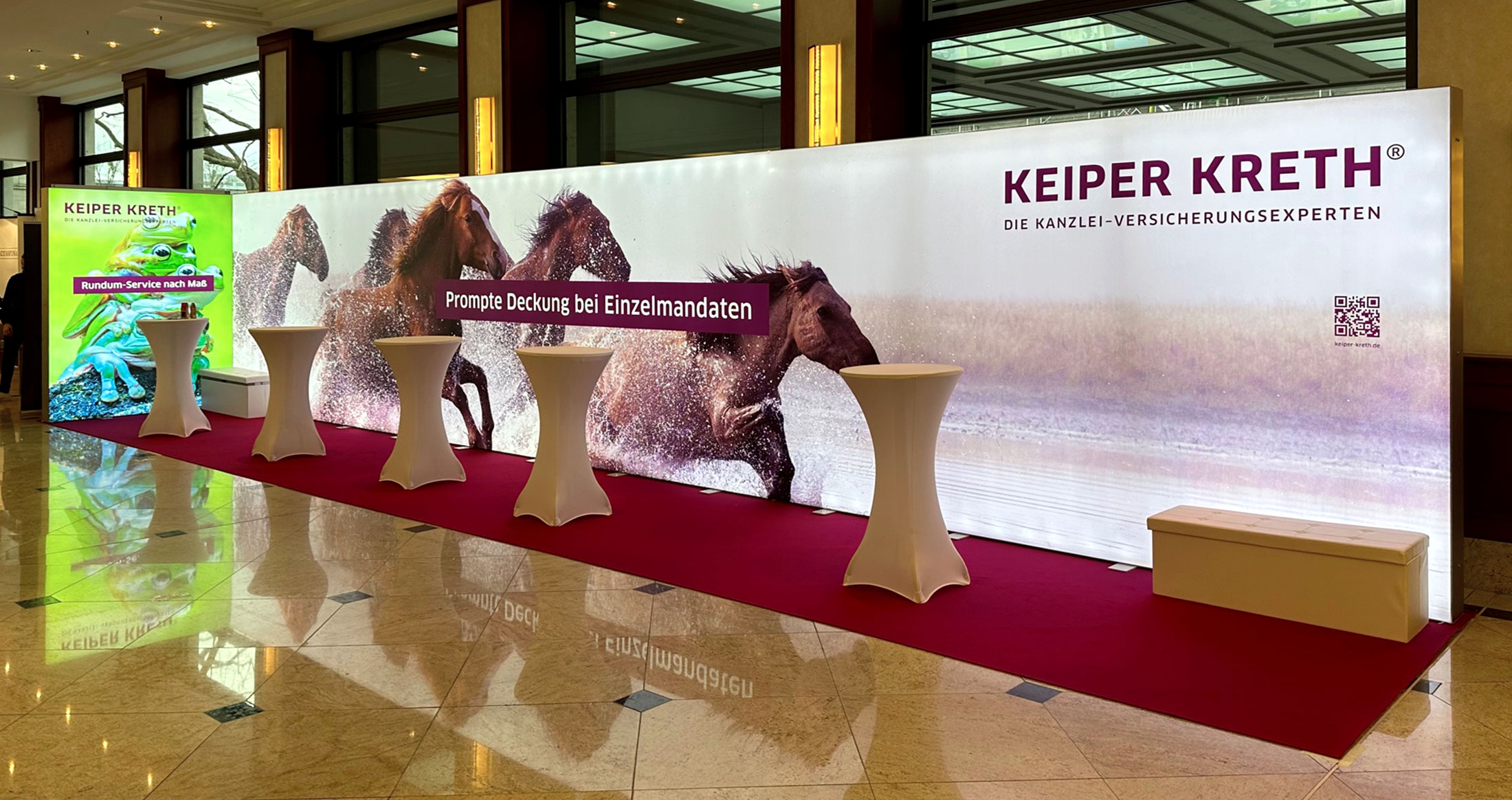 Kanzleimarketing-zB Messestand Keiper Kreth Kanzlei-Versicherungsexperten Versicherungsmakler