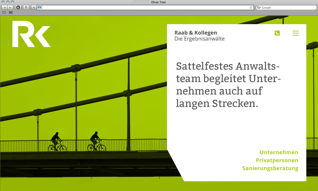 Kanzleimarketing-zB kanzleiwebsite Kampagnenmotiv Rechtsanwälte Raab und Kollegen