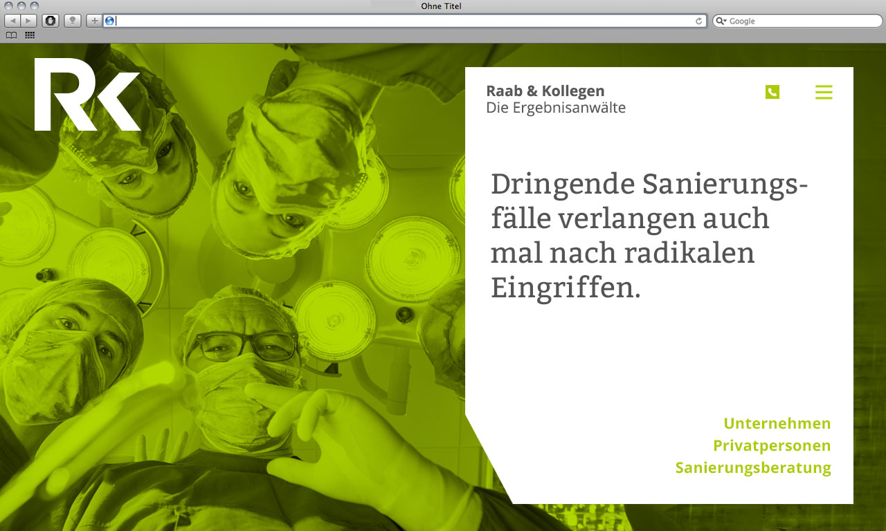 Kanzleimarketing-zB kanzleiwebsite Kampagnenmotiv Rechtsanwälte Raab und Kollegen