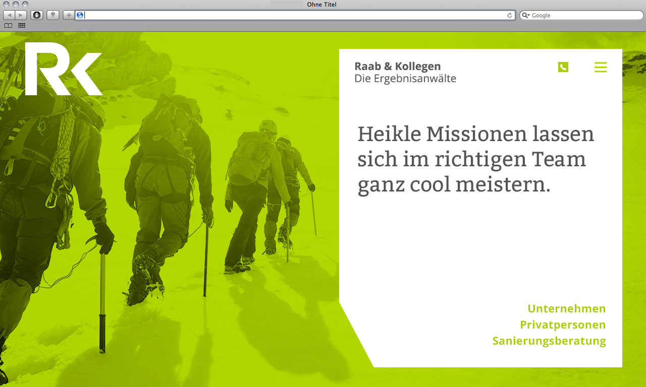 Kanzleimarketing-zB kanzleiwebsite Kampagnenmotiv Rechtsanwälte Raab und Kollegen