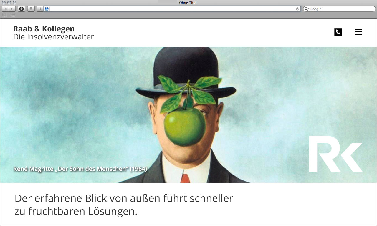 Kanzleimarketing-zB kanzleiwebsite Kampagnenmotiv Insolvenzverwalter Raab und Kollegen