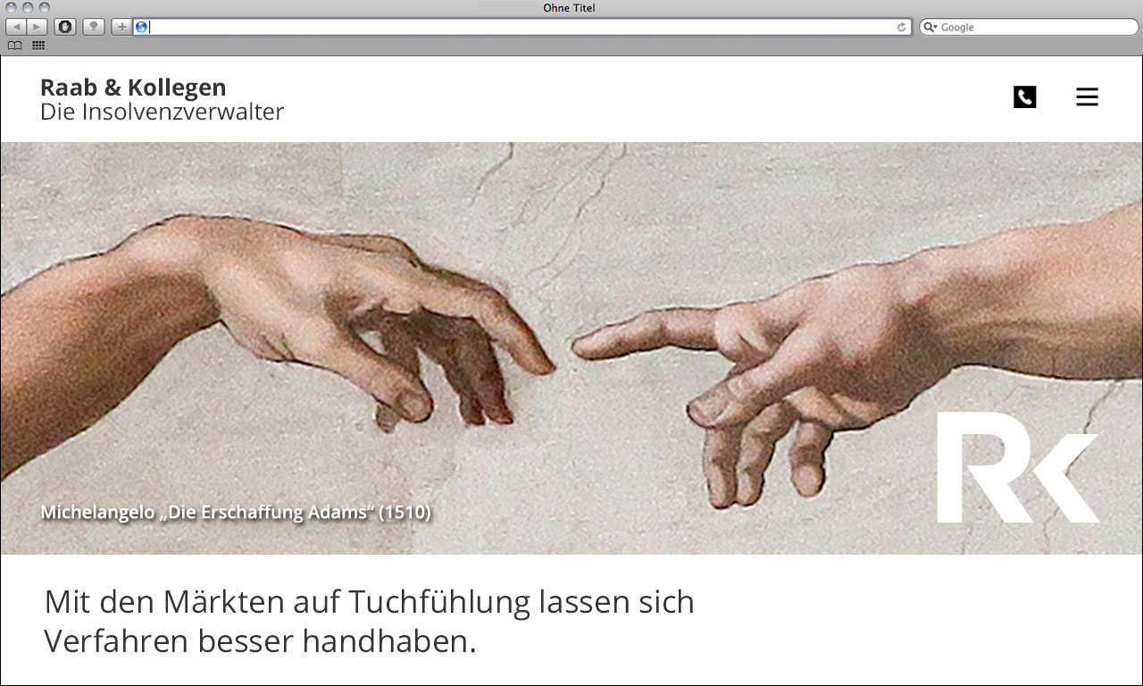 Kanzleimarketing-zB kanzleiwebsite Kampagnenmotiv Insolvenzverwalter Raab und Kollegen