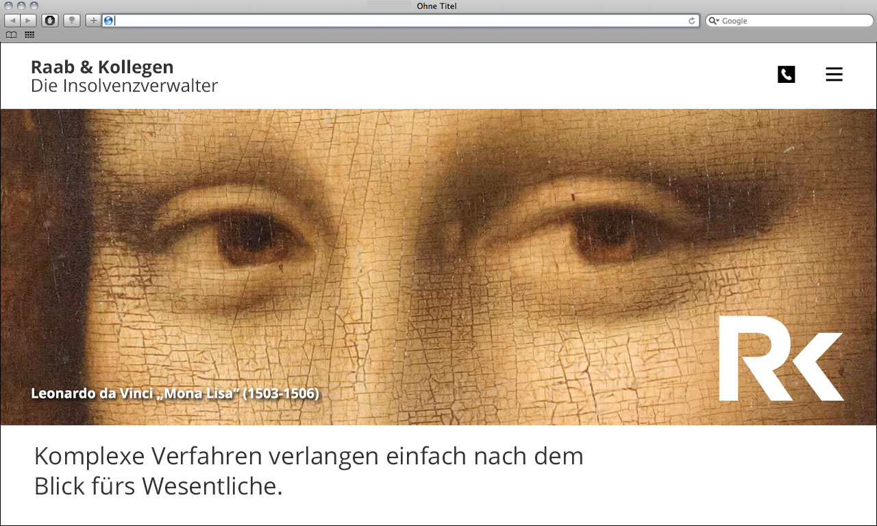 Kanzleimarketing-zB kanzleiwebsite Kampagnenmotiv Insolvenzverwalter Raab und Kollegen