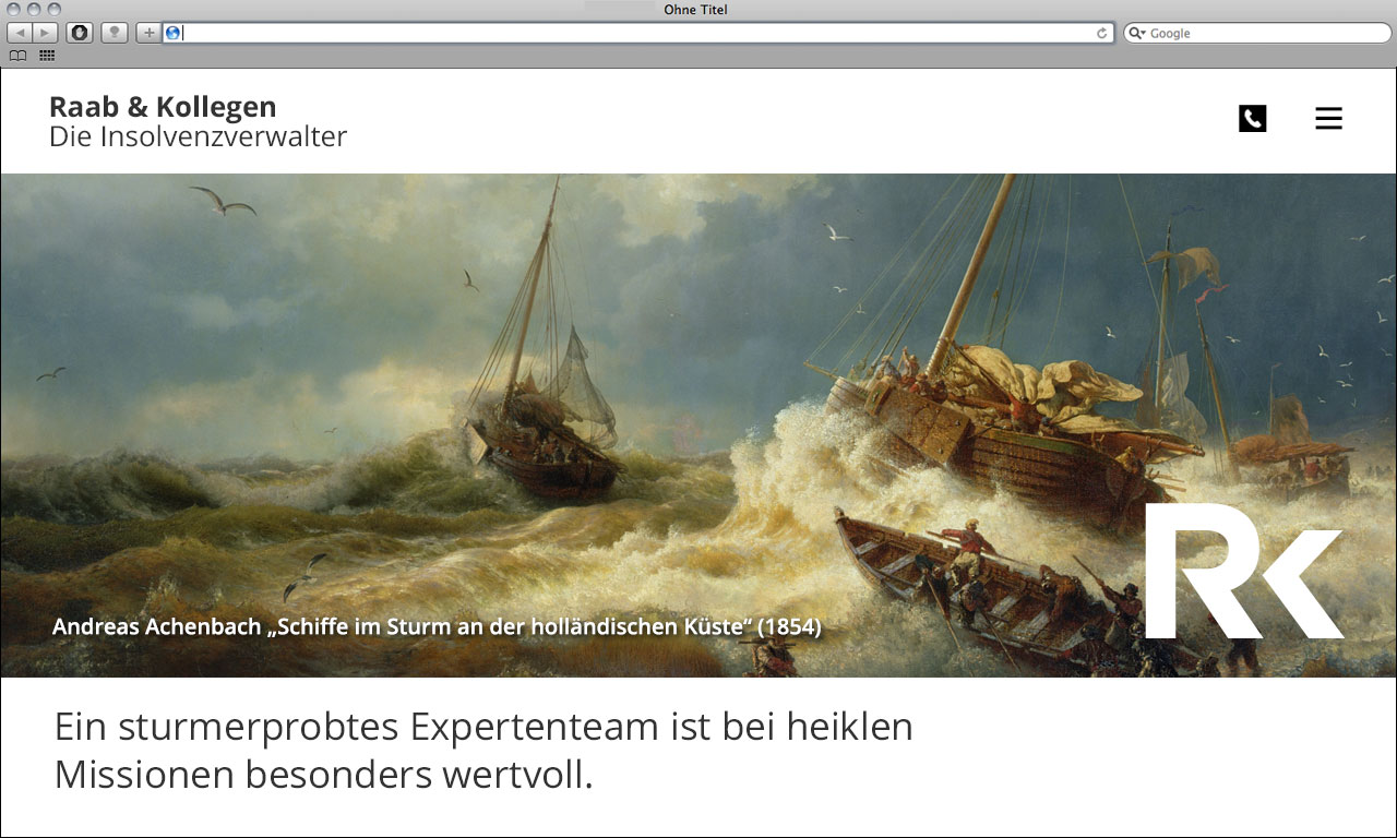 Kanzleimarketing-zB kanzleiwebsite Kampagnenmotiv Insolvenzverwalter Raab und Kollegen