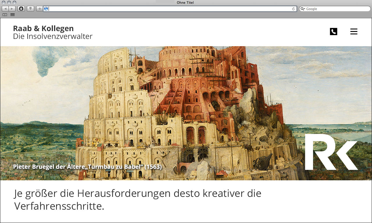 Kanzleimarketing-zB kanzleiwebsite Kampagnenmotiv Insolvenzverwalter Raab und Kollegen