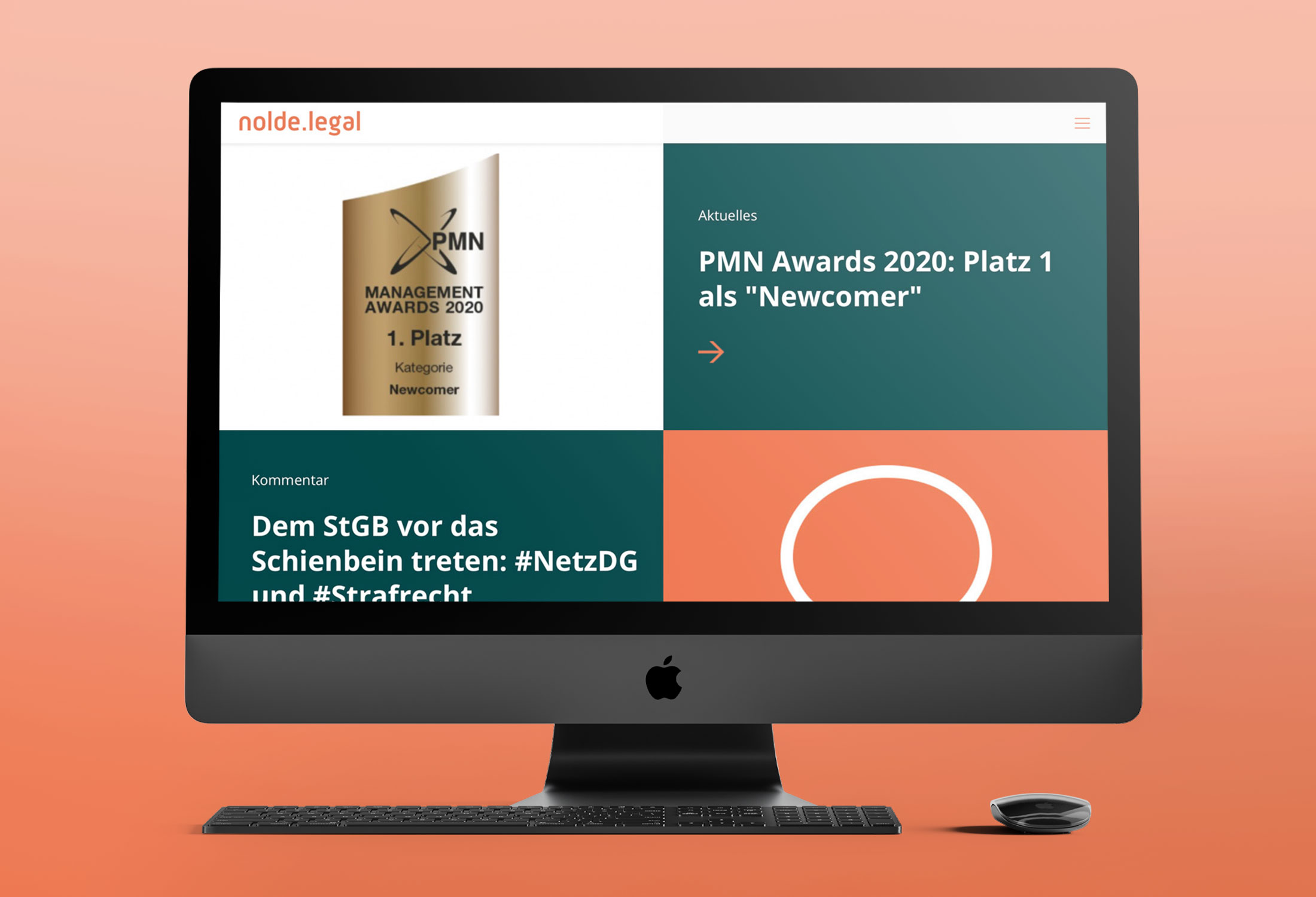 Kanzleimarketing-zB Kanzleiwebsite Webpräsenz nolde.legal Rechtsanwältin