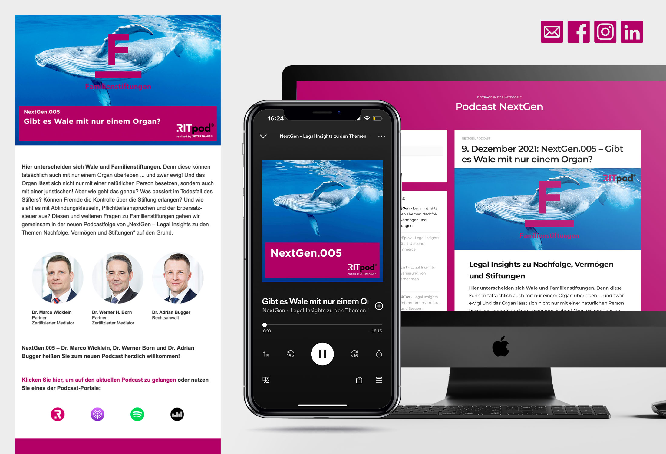 Kanzleimarketing-zB Kanzlei-Podcast Podcast-Reihe NextGen Rittershaus Rechtsanwälte Steuerberater
