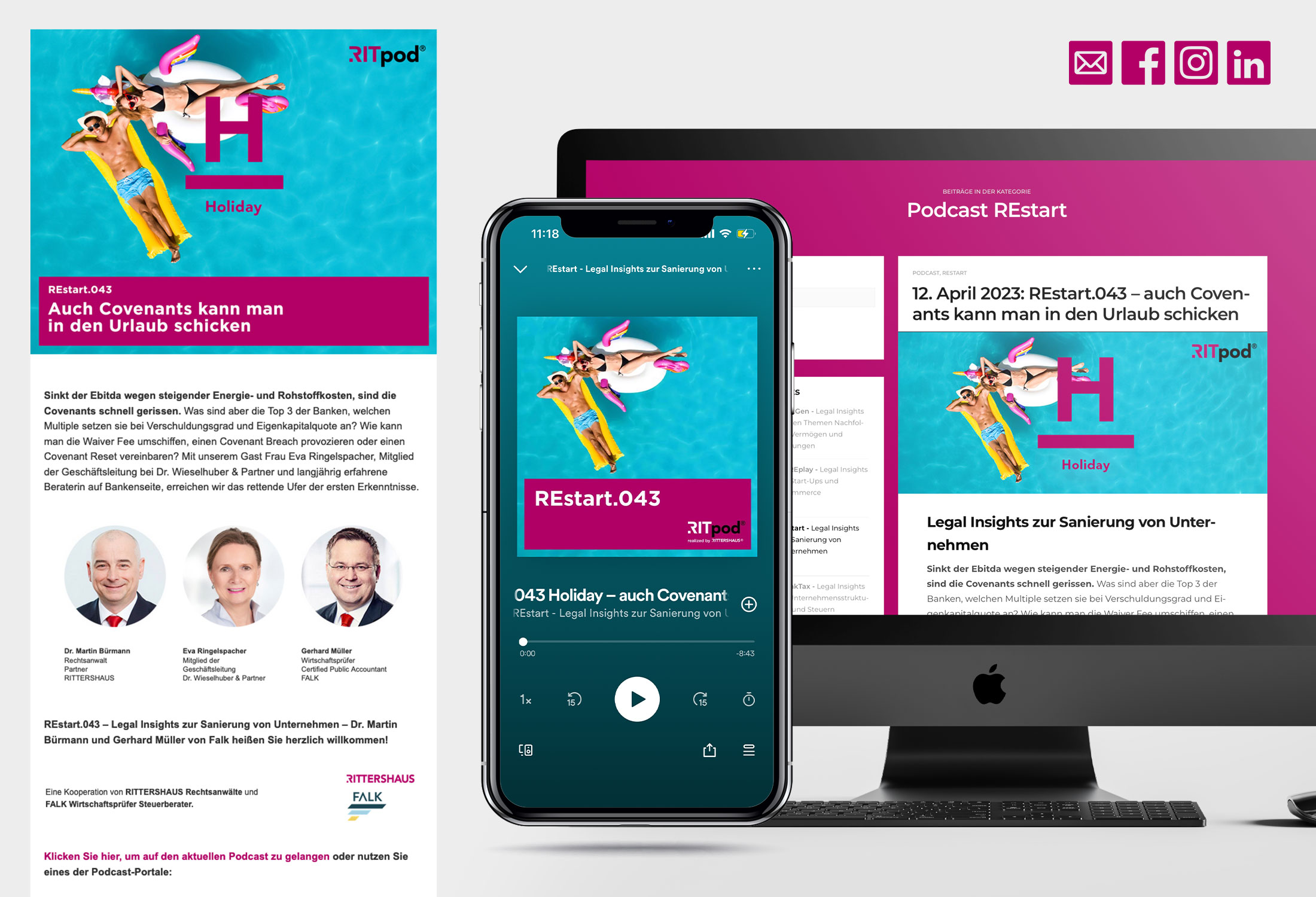 Kanzleimarketing-zB Kanzlei-Podcast Podcast-Reihe REstart Rittershaus Rechtsanwälte Steuerberater