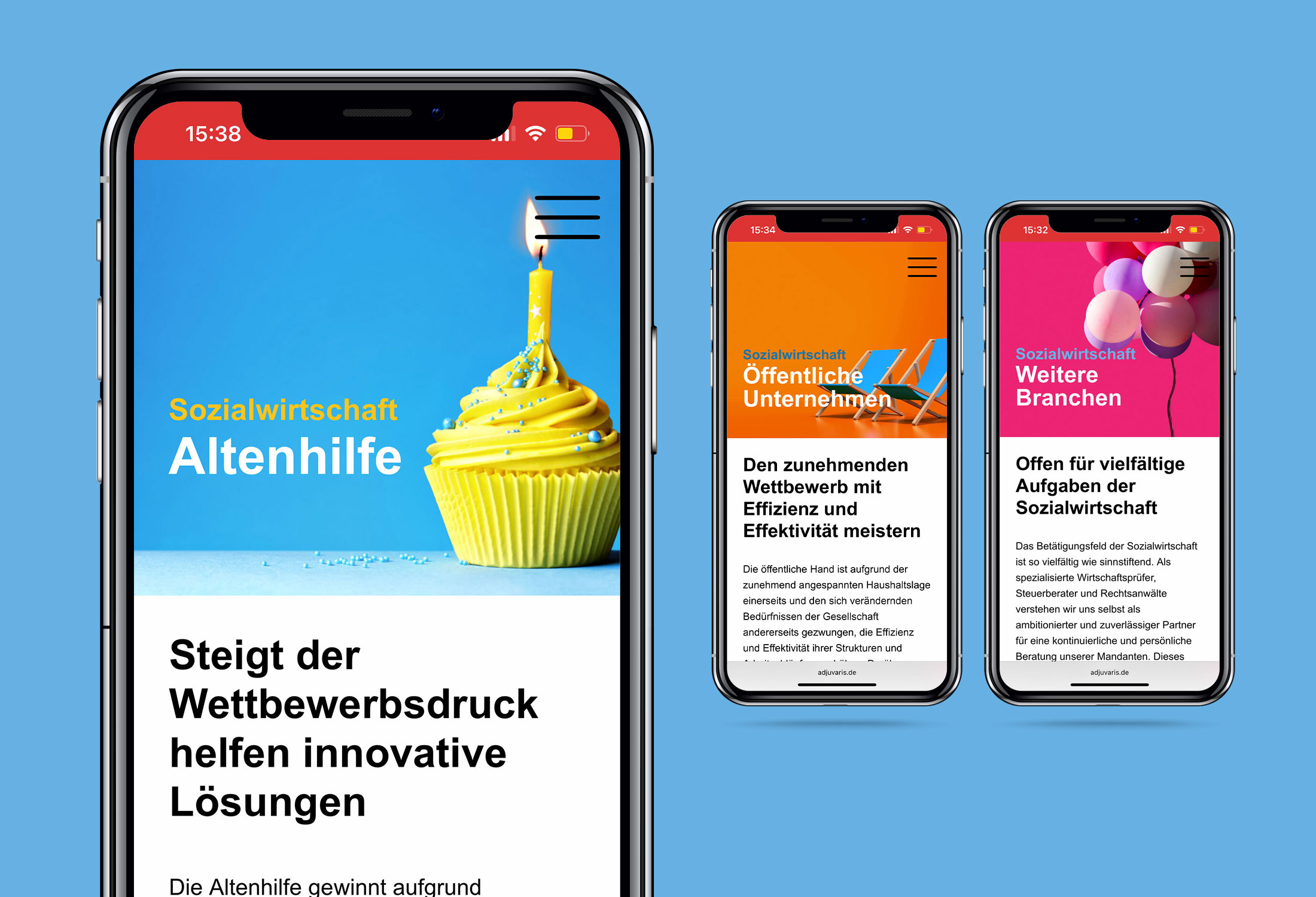 Kanzleimarketing-zB Responsive Kanzleiwebsite Adjuvaris mobil